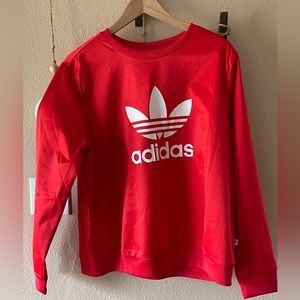 Women’s Adidas Originals Trefoil Satin Crewneck Sweatshirt